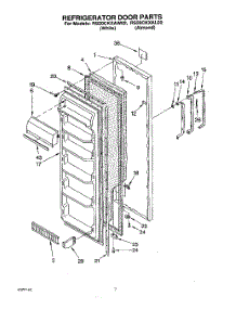 04 - Refrigerator Door parts for Roper Refrigerator RS20CKXAW02 from AppliancePartsPros.com