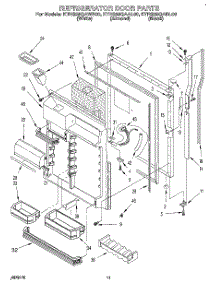 07 - Refrigerator Door parts for Kitchenaid Refrigerator KTRS25QABL00 from AppliancePartsPros.com