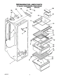 02 - Refrigerator Liner parts for Whirlpool Refrigerator ED20PKXBW00 from AppliancePartsPros.com