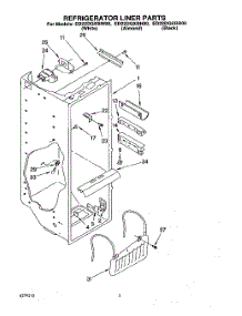 02 - Refrigerator Liner parts for Whirlpool Refrigerator ED22DQXBB00 from AppliancePartsPros.com