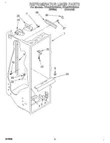 02 - Refrigerator Liner parts for Whirlpool Refrigerator ED22ZRXBW00 from AppliancePartsPros.com