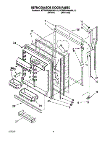 06 - Refrigerator Door parts for Kitchenaid Refrigerator KTRS20MAAL10 from AppliancePartsPros.com
