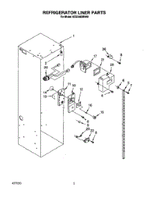 03 - Refrigerator Liner parts for Kitchenaid Refrigerator KSSS48DBW00 from AppliancePartsPros.com