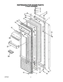 07 - Refrigerator Door parts for Kitchenaid Refrigerator KSSS48DBW00 from AppliancePartsPros.com