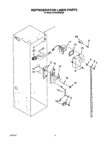 03 - Refrigerator Liner parts for Kitchenaid Refrigerator KSSS48DBX00 from AppliancePartsPros.com