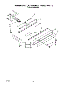16 - Refrigerator Control Panel parts for Kitchenaid Refrigerator KSSS48DBX00 from AppliancePartsPros.com