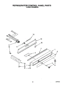 14 - Refrigerator Control Panel parts for Kitchenaid Refrigerator KSSS48MBX00 from AppliancePartsPros.com