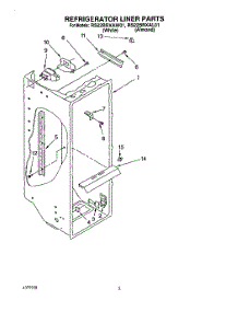 02 - Refrigerator Liner parts for Roper Refrigerator RS22BRXAL01 from AppliancePartsPros.com