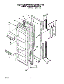 06 - Refrigerator Door parts for Roper Refrigerator RS22BRXBW00 from AppliancePartsPros.com