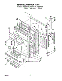 06 - Refrigerator Door parts for Whirlpool Refrigerator ET22DKXAB04 from AppliancePartsPros.com