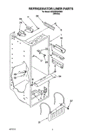 02 - Refrigerator Liner parts for Whirlpool Refrigerator 6ED22DQXAW01 from AppliancePartsPros.com