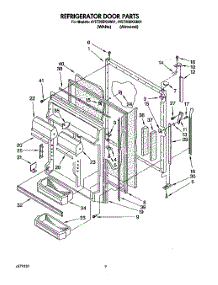 06 - Refrigerator Door parts for Whirlpool Refrigerator 4YET20DKAW01 from AppliancePartsPros.com