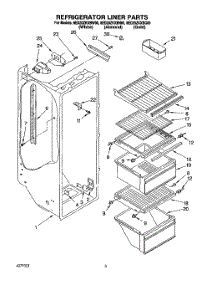 02 - Refrigerator Liner parts for Whirlpool Refrigerator 8ED20ZKXBN00 from AppliancePartsPros.com