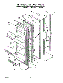 06 - Refrigerator Door parts for Whirlpool Refrigerator 8ED20ZKXBW00 from AppliancePartsPros.com