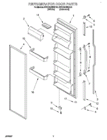 06 - Refrigerator Door parts for Kitchenaid Refrigerator KSRC25DBWH00 from AppliancePartsPros.com