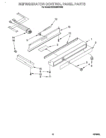 08 - Refrigerator Control Panel parts for Kitchenaid Refrigerator KSSS36DBW00 from AppliancePartsPros.com