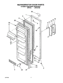 04 - Refrigerator Door parts for Roper Refrigerator RS20DKXBW00 from AppliancePartsPros.com