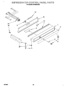 17 - Refrigerator Control Panel parts for Kitchenaid Refrigerator KSSS36DBX00 from AppliancePartsPros.com