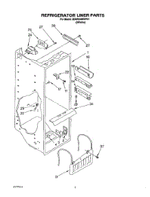 02 - Refrigerator Liner parts for Whirlpool Refrigerator 3XARG485WP01 from AppliancePartsPros.com