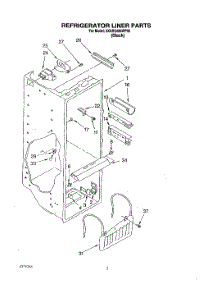 02 - Refrigerator Liner parts for Whirlpool Refrigerator 3XARG486WP02 from AppliancePartsPros.com