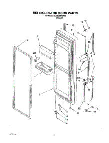 06 - Refrigerator Door parts for Whirlpool Refrigerator 3XARG486WP02 from AppliancePartsPros.com