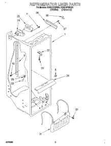 02 - Refrigerator Liner parts for Whirlpool Refrigerator ED22HPXBN00 from AppliancePartsPros.com