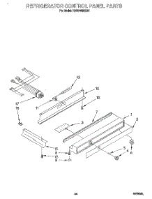 14 - Refrigerator Control Panel parts for Kitchenaid Refrigerator KSSS48MBX01 from AppliancePartsPros.com