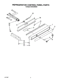 07 - Refrigerator Control Panel parts for Kitchenaid Refrigerator KSSS42DBX00 from AppliancePartsPros.com