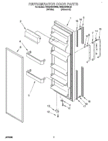 06 - Refrigerator Door parts for Roper Refrigerator RS25AWXBW00 from AppliancePartsPros.com