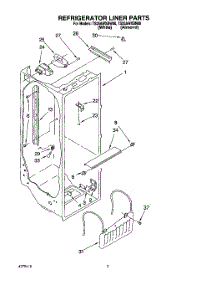 02 - Refrigerator Liner parts for Estate Refrigerator TS25AWXBN00 from AppliancePartsPros.com