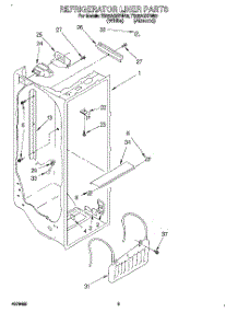 02 - Refrigerator Liner parts for Estate Refrigerator TS25AQXBW00 from AppliancePartsPros.com