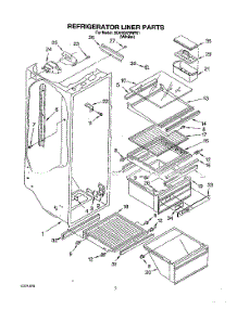 02 - Refrigerator Liner parts for Whirlpool Refrigerator 3XARG479WP01 from AppliancePartsPros.com