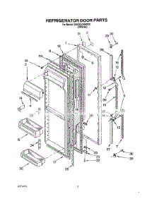 04 - Refrigerator Door parts for Whirlpool Refrigerator 3XARG479WP01 from AppliancePartsPros.com