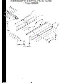 15 - Refrigerator Control Panel parts for Kitchenaid Refrigerator KSSS36MBX01 from AppliancePartsPros.com