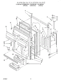 06 - Refrigerator Door parts for Whirlpool Refrigerator ET20DMXAW01 from AppliancePartsPros.com