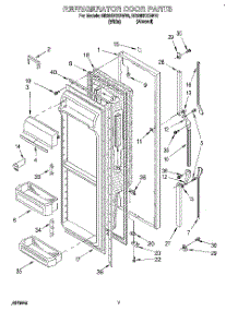 06 - Refrigerator Door parts for Whirlpool Refrigerator ED22DKXBW10 from AppliancePartsPros.com