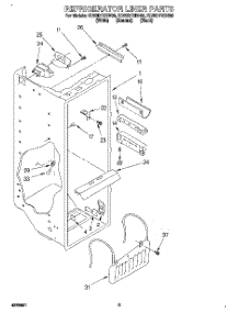 02 - Refrigerator Liner parts for Whirlpool Refrigerator ED22DFXBN00 from AppliancePartsPros.com