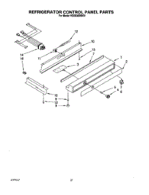 17 - Refrigerator Control Panel parts for Kitchenaid Refrigerator KSSS36DBX01 from AppliancePartsPros.com