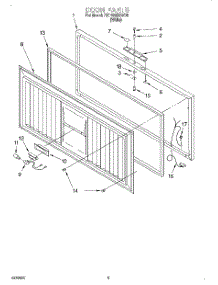 02 - Section parts for Roper Freezer RH1599RBW00 from AppliancePartsPros.com