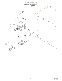 03 - Section parts for Roper Freezer RH1599RBW00 from AppliancePartsPros.com