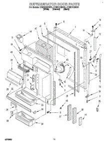 07 - Refrigerator Door parts for Whirlpool Refrigerator ET25DQRBB01 from AppliancePartsPros.com