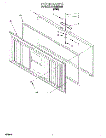 02 - Section parts for Roper Freezer RH1500RDW00 from AppliancePartsPros.com
