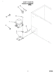 03 - Section parts for Roper Freezer RH1500RDW00 from AppliancePartsPros.com