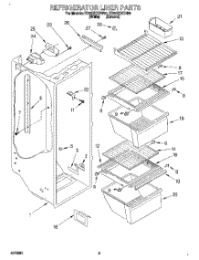 02 - Refrigerator Liner parts for Whirlpool Refrigerator ED20ZKXDW00 from AppliancePartsPros.com