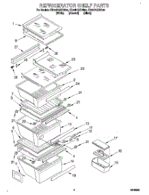 03 - Refrigerator Shelf parts for Whirlpool Refrigerator ED22DQXDW00 from AppliancePartsPros.com