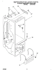 02 - Refrigerator Liner parts for Whirlpool Refrigerator ED25PWXBN01 from AppliancePartsPros.com