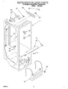 02 - Refrigerator Liner parts for Estate Refrigerator TS25AQXBW01 from AppliancePartsPros.com