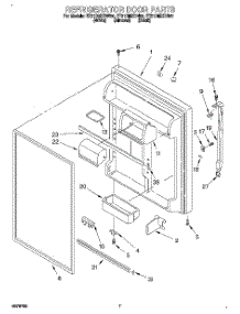 04 - Refrigerator Door parts for Whirlpool Refrigerator ET21DMXDB00 from AppliancePartsPros.com