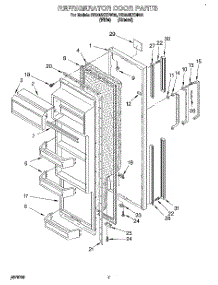 05 - Refrigerator Door parts for Roper Refrigerator RS20AKXDN00 from AppliancePartsPros.com