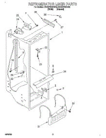 02 - Refrigerator Liner parts for Whirlpool Refrigerator ED22PWXDN00 from AppliancePartsPros.com